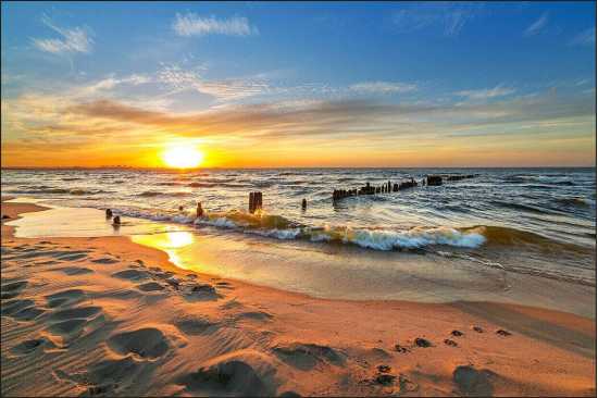 Fototapeta Plaża Zachód Słońca 180 x 270 /67409658