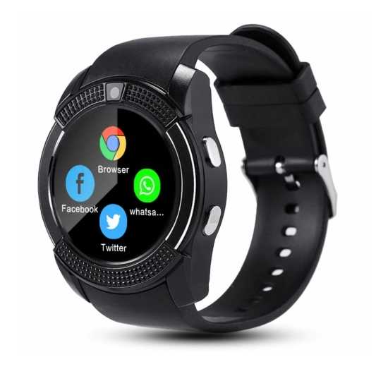 SMARTWATCH V8 Zegarek BLUETOOTH KARTA SIM (czarny)