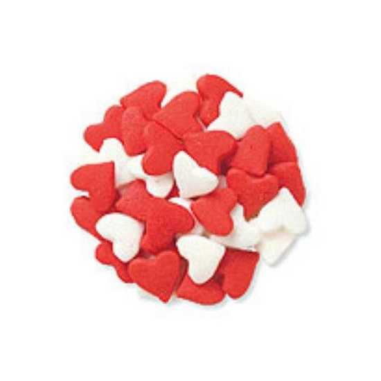 Red heart shape cake sprinkles for cake decoration small size for sale online